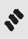 3er-Pack schwarze Sport-Kn&ouml;chelsocken aus Bio-Baumwolle_0