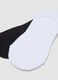 2er-Pack unsichtbare Sneakersocken aus elastischem Baumwollmix, mehrfarbig_1