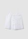 White organic cotton pyjamas with camisole top and shorts_4