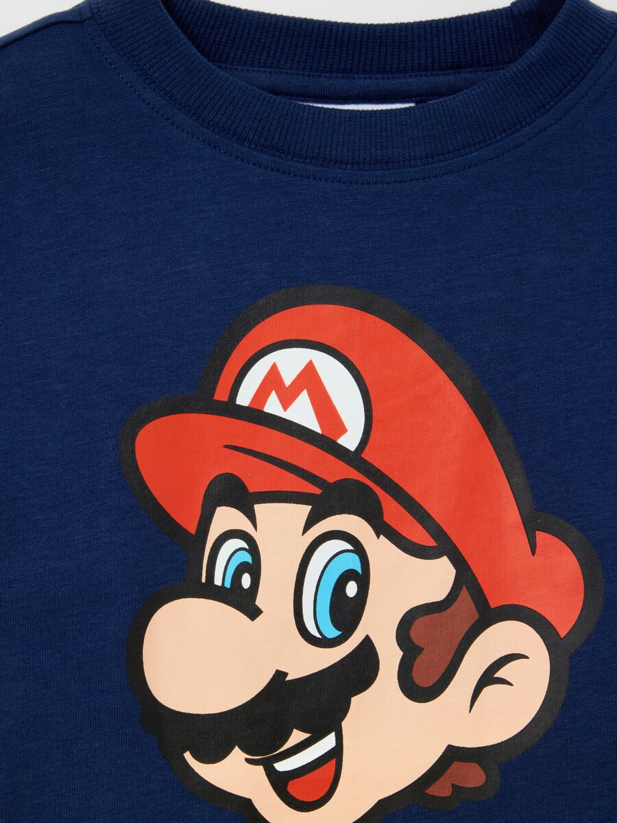 Children's blue pure cotton regular fit T-shirt with print_3