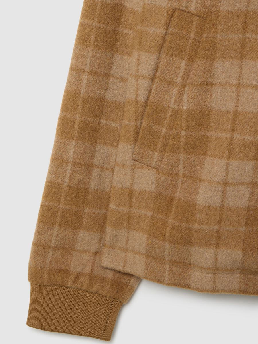 Brown regular fit jacket_5