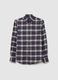 Multicolour long-sleeve shirt in pure cotton, regular fit, checked_4