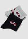 3-pack of multicolour short socks in stretch organic cotton for boys_2