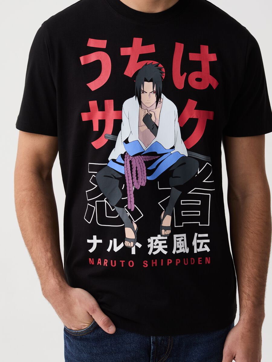 T-shirt con maxi stampa Naruto Shippuden_1