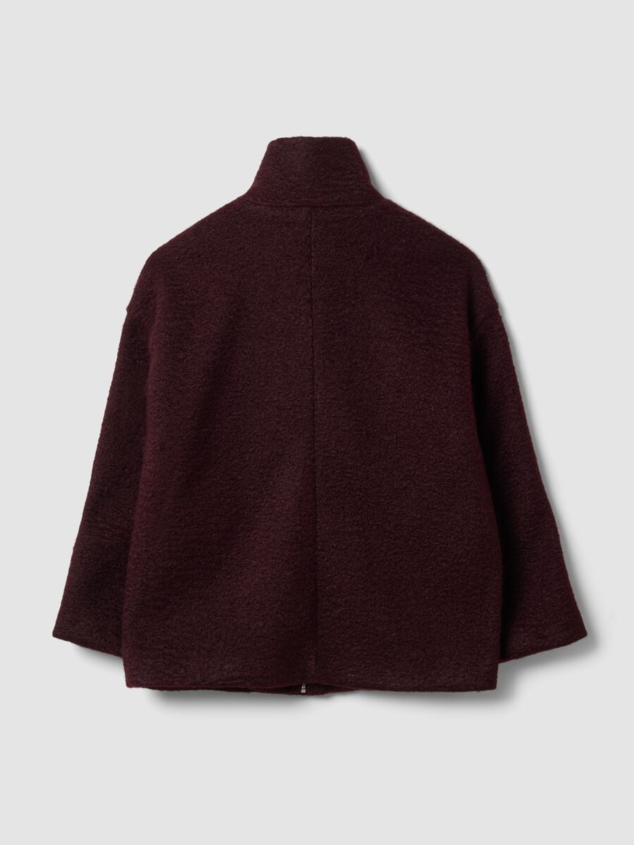 Red jacket with zip and press studs_5