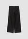 Black wide-leg jeans in stretch cotton_4