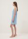 Light blue regular-fit dress in a viscose, cotton and linen blend_2