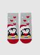 Grey cotton blend children's socks with festive print_1