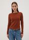 Red cable-knit crew neck jumper, regular fit_2