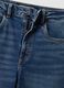 Blue high-waisted wide-leg stretch cotton jeans_6