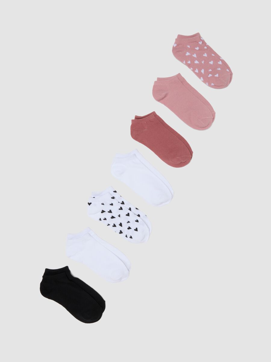 Pack of seven pink organic cotton socks_0