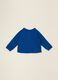 Blaue Baby-Sweatshirt aus reiner Baumwolle mit Print_2
