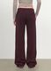 Violette Wide-Leg-Hose aus elastischem Modal mit Tunnelzug_3