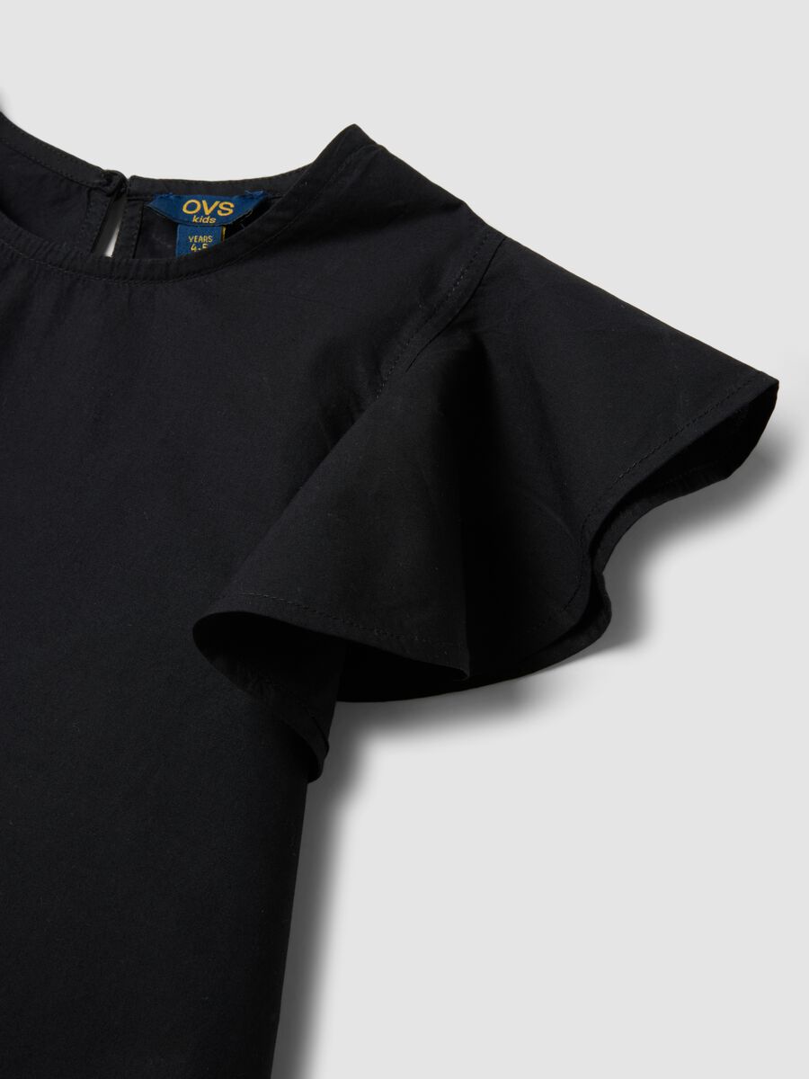 Conjunto preto em algod&atilde;o puro com t-shirt e cal&ccedil;&otilde;es_2