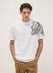 White pure cotton regular fit T-shirt with graphics_0