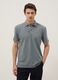 Grey pure cotton slim-fit short-sleeve polo_2