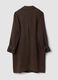 Brown and black wool-blend herringbone overfit coat_5