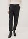 Grey regular-fit formal trousers in stretch viscose_1