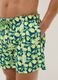 Blaue Boxer-Badeshorts mit Limoncello-Print_3