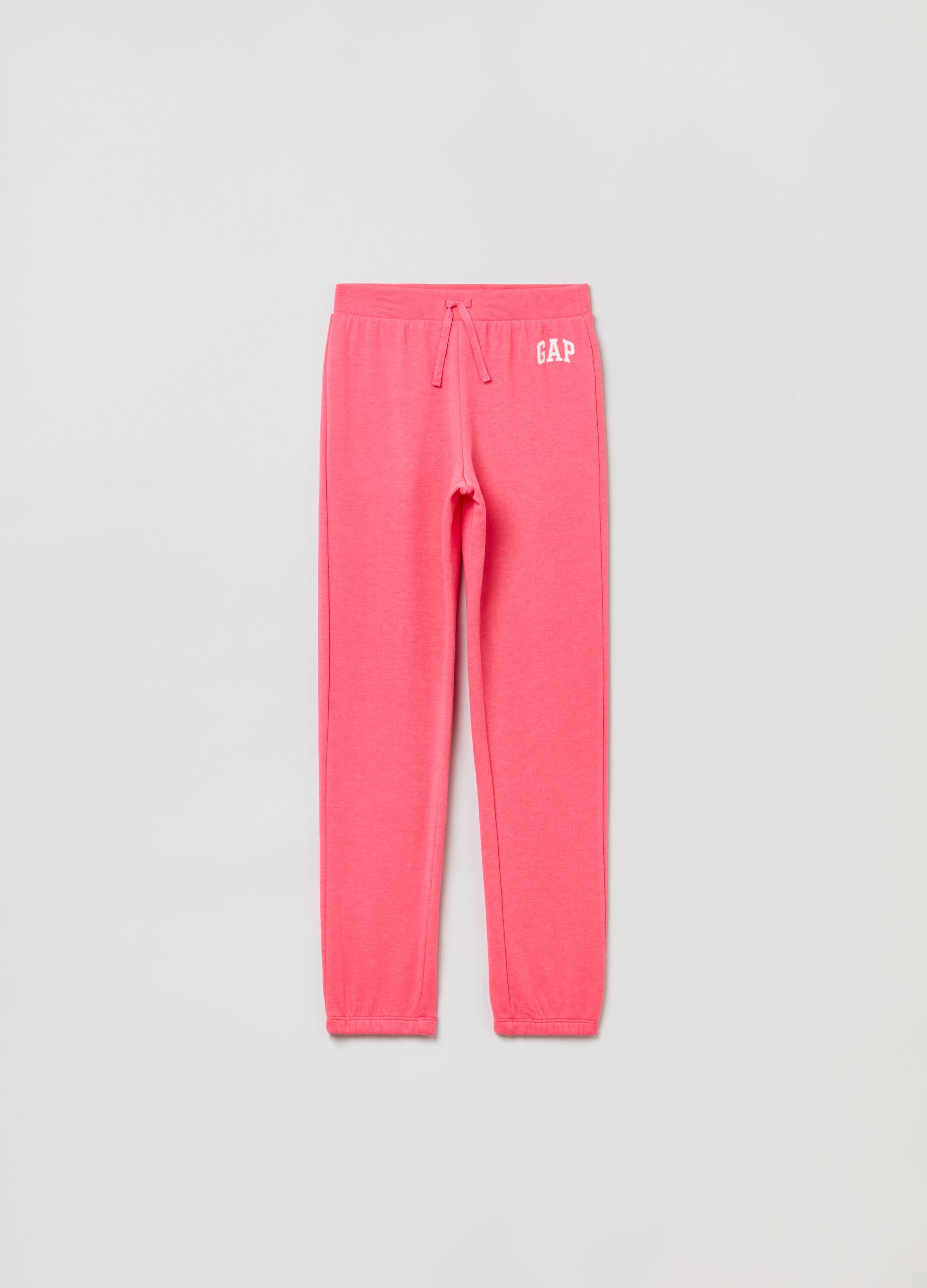 Plush joggers with logo print