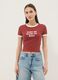 Rotes Regular-Fit T-Shirt aus Stretch-Baumwolle mit Print_2
