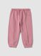 Pantaloni jogger viola in puro cotone_0