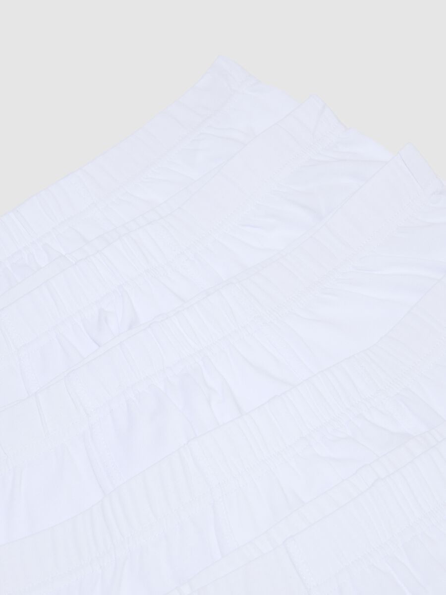 Multipack of white boxer shorts in stretch cotton regular fit_5