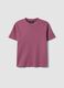 Pink relaxed-fit pure cotton short-sleeve T-shirt_0