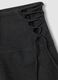 Grey stretch viscose pinstripe skirt_6