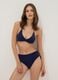 Blue bikini bottoms in stretch fabric with side ties_0