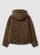 Green Ultralight quilted jacket with hood and zip_1