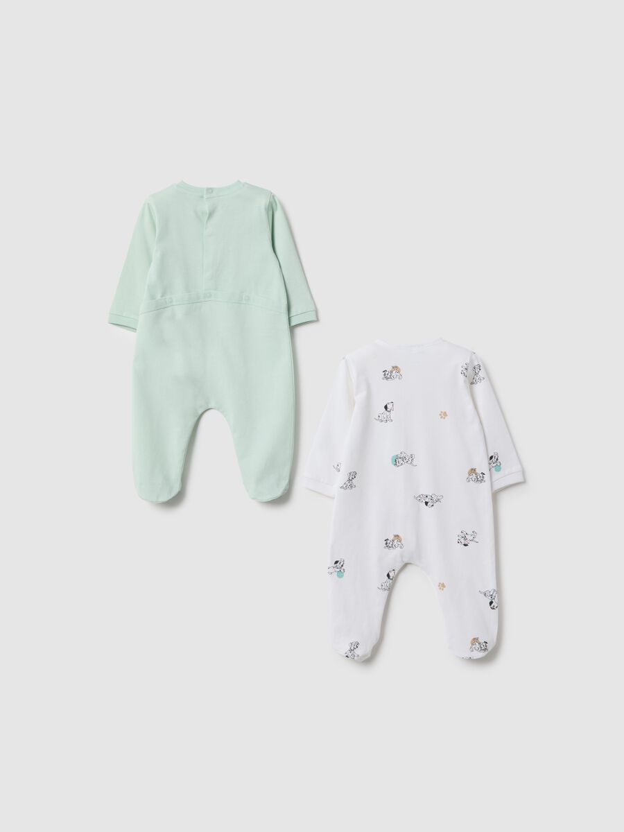 Disney multicolour newborn cotton sleepsuits twin pack_1