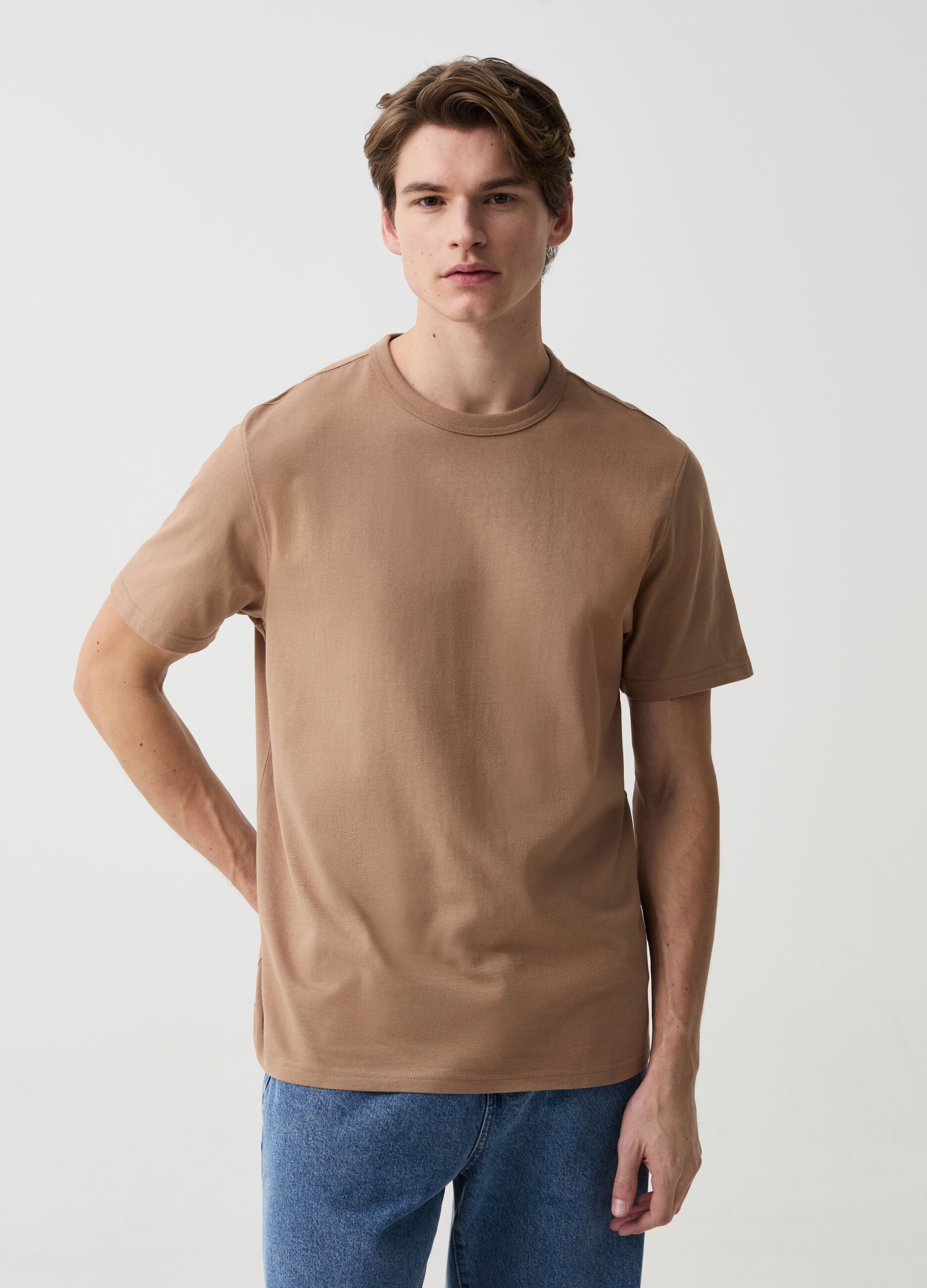 Camiseta relaxed fit de algodón