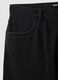 Black denim Bermuda shorts in cotton blend, regular fit_5