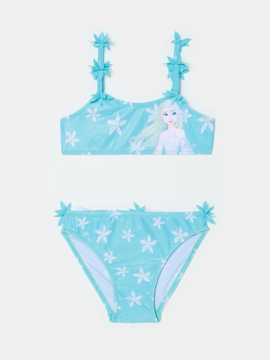 Bikini with Elsa print and flowers_0