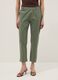Regular Fit Green Stretch Cotton Trousers_1