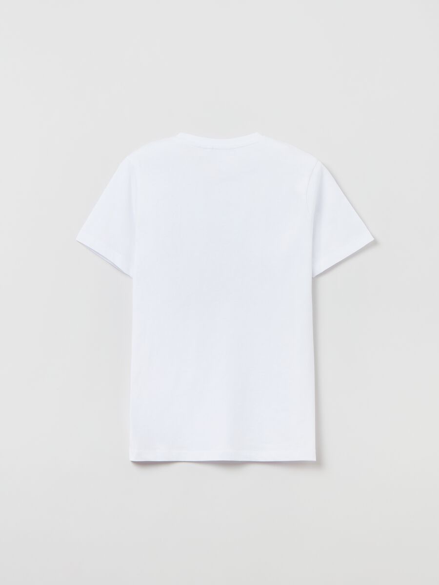 Camiseta de algodón estampado college Athletics_1