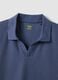 Blue stretch cotton polo shirt_5