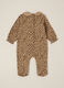 Beige Leopard Print Baby Girl Playsuit_1