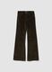 Green bootcut stretch-cotton jeans_0