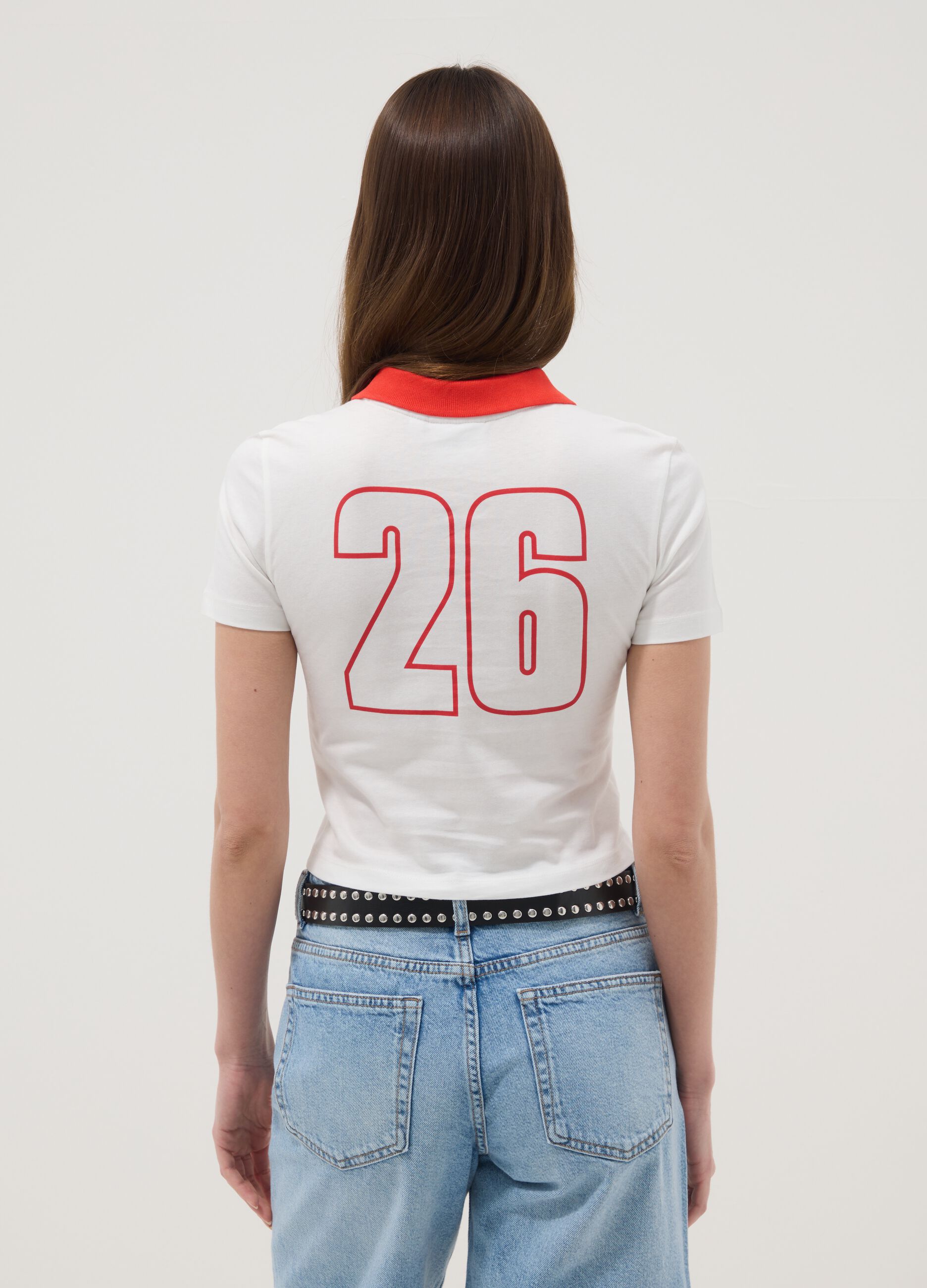 Multicolour pure cotton regular fit T-shirt with Ducati print