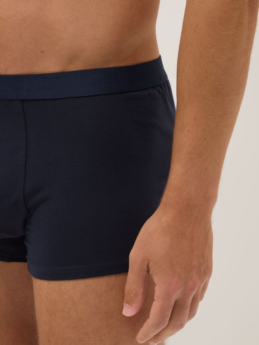 Tripack di boxer blu in cotone organico_3
