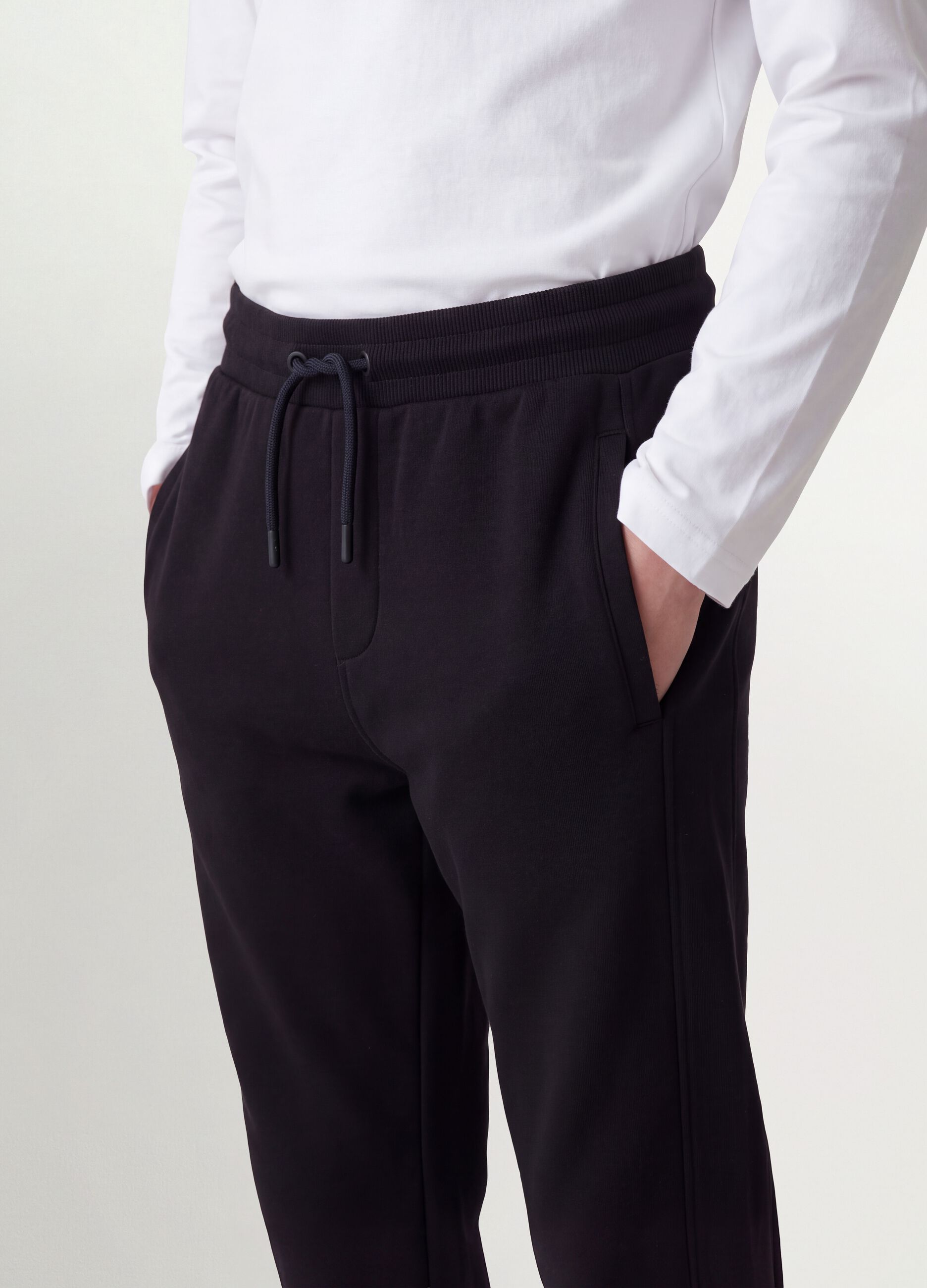 Schwarze Jogginghose aus Bio-Baumwolle