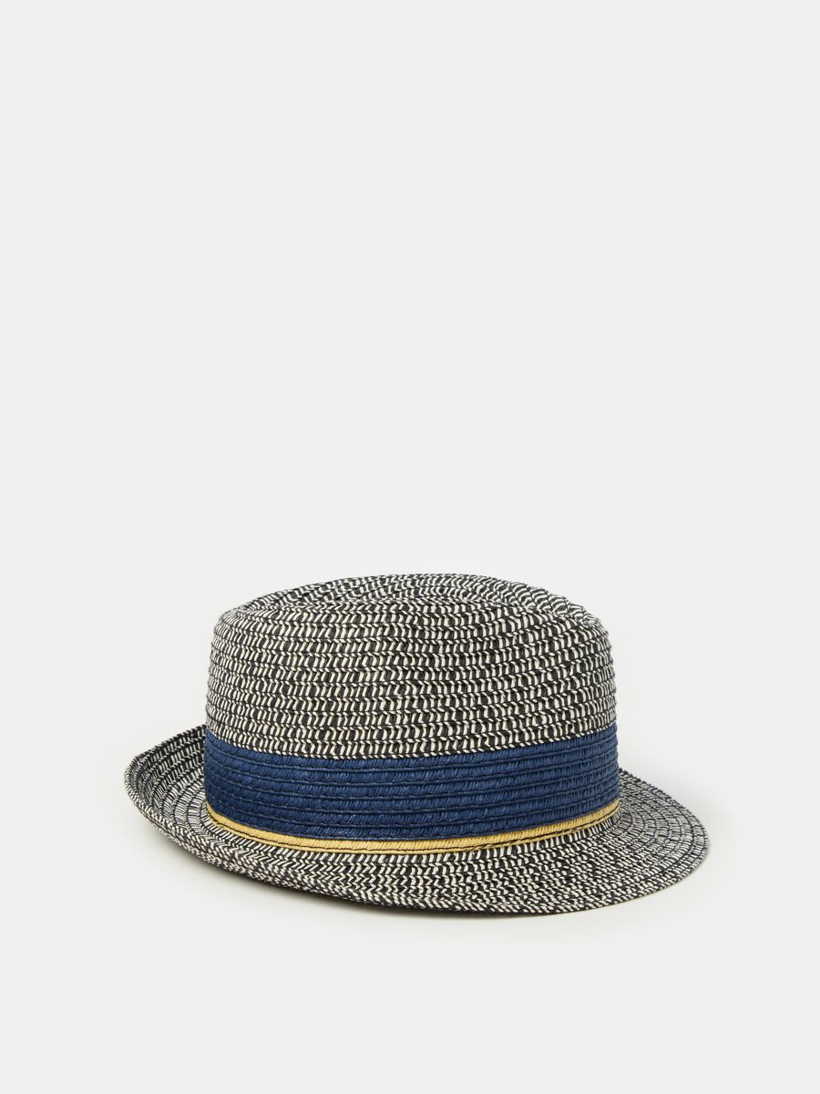 Straw hat with band_0