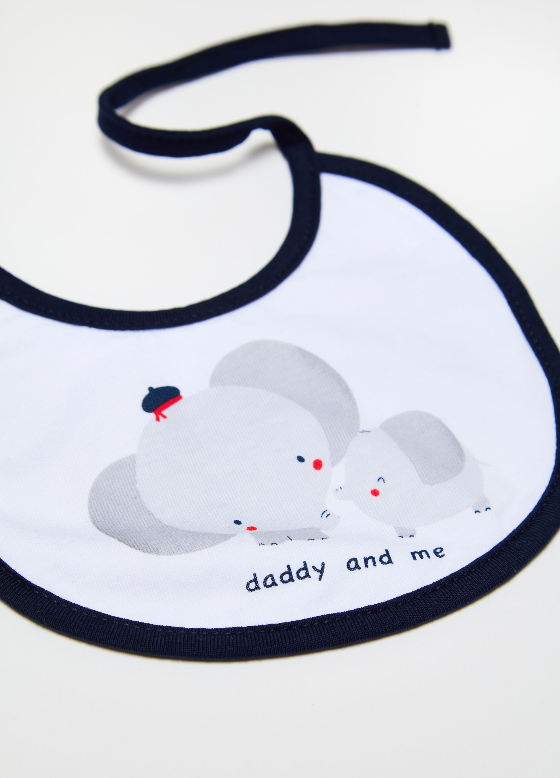 Two-pack bibs in organic cotton with print
