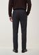 Cal&ccedil;as chino cinzentas slim fit em twill de viscose el&aacute;stica_2