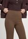 Braune Flare-Fit-Leggings aus elastischem Viskose-Jersey_3