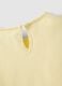 Girls' regular fit yellow cotton T-shirt with butterfly_3