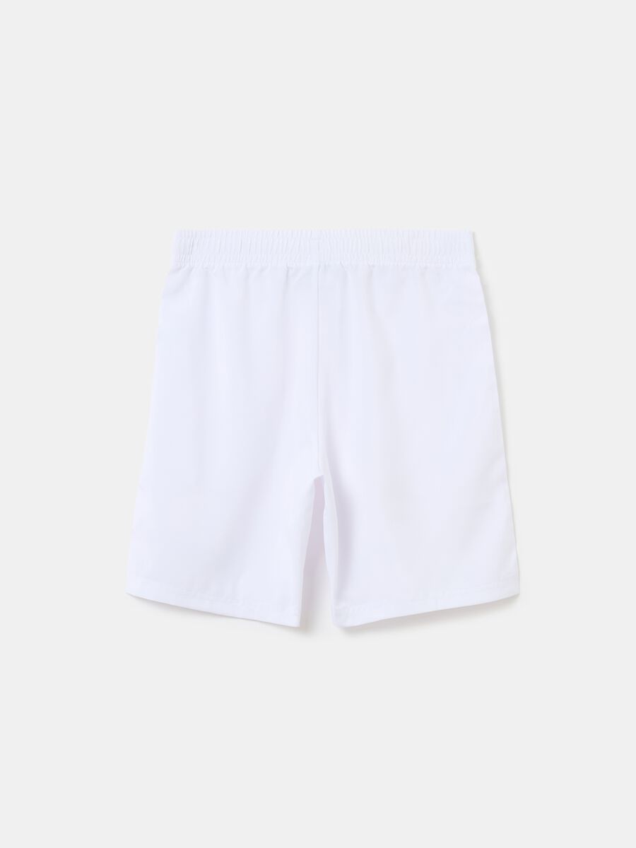 Quick-dry Bermuda tennis shorts with Slazenger print_1