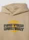Beiger Hoodie aus Baumwollmix mit Jeep-Print_1